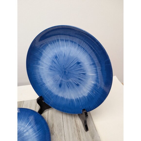 Royal Norfolk Blue White Set Of 2 Dinner Plates 10 5/8" - Picture 3 of 7